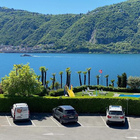 Holiday On The Lake Lugano Bissone Exterior foto
